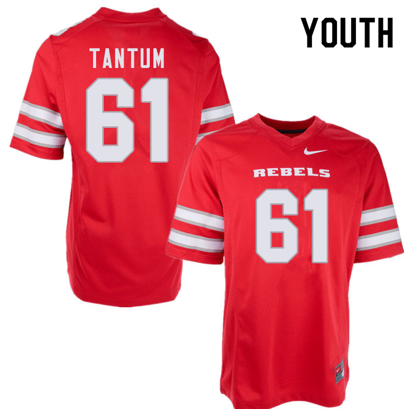 Youth #61 Ryan Tantum UNLV Rebels College Football Jerseys Sale-Red